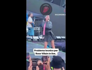 Rose Villain upskirt al concerto